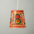  Handpainted Tholu Bommalata Leather Hanging Lamp 