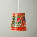  Handpainted Tholu Bommalata Leather Hanging Lamp 