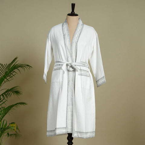 Block Printed Bath Robe