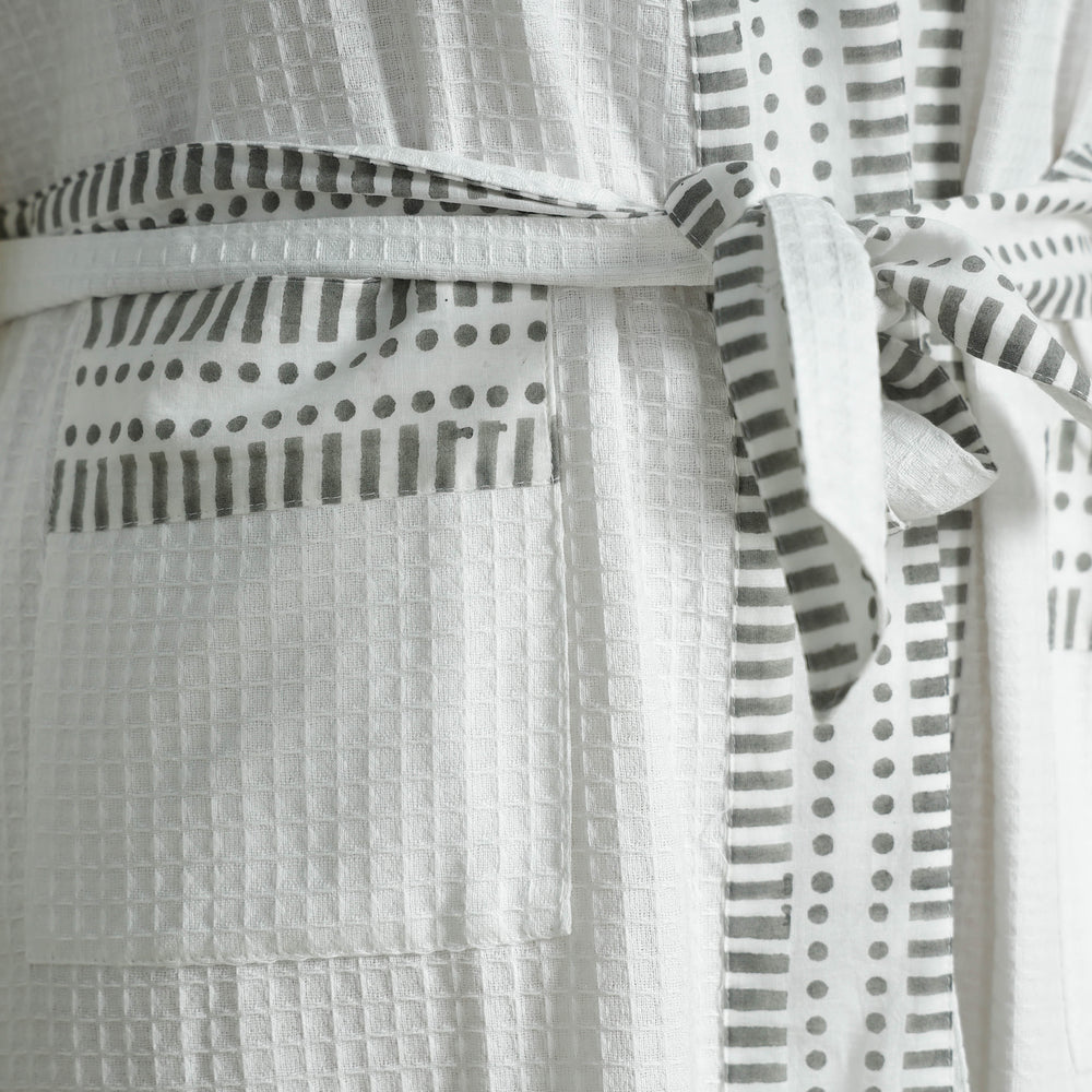 Block Printed Bath Robe