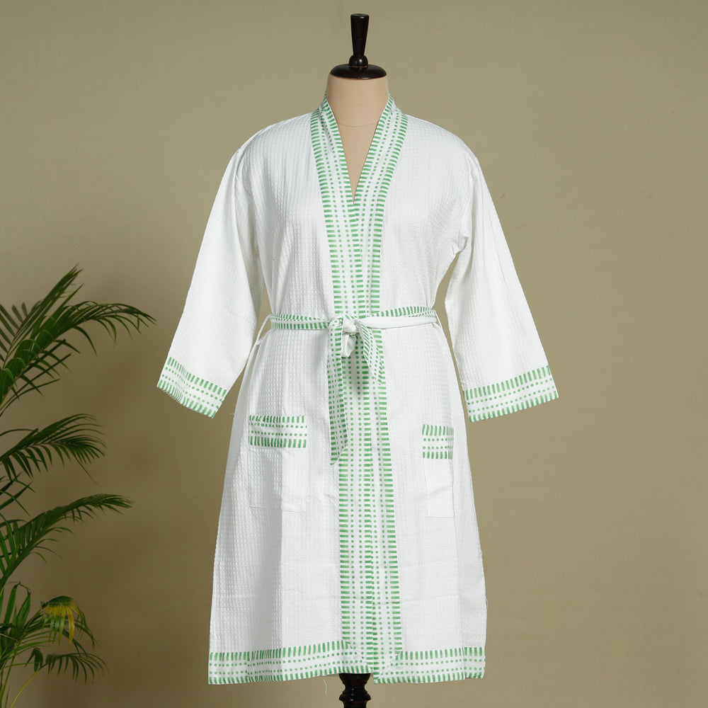 Block Printed Bath Robe