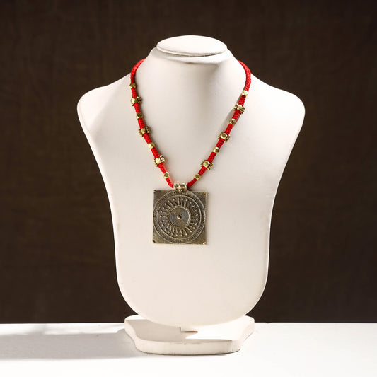 Tribal Odisha Dokra Threadwork Pendant Necklace