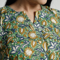 Bagru Block Printed Cotton Kurta with Palazzo Set