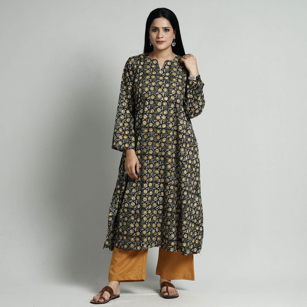 Bagru Block Print Kurta with Palazzo Set