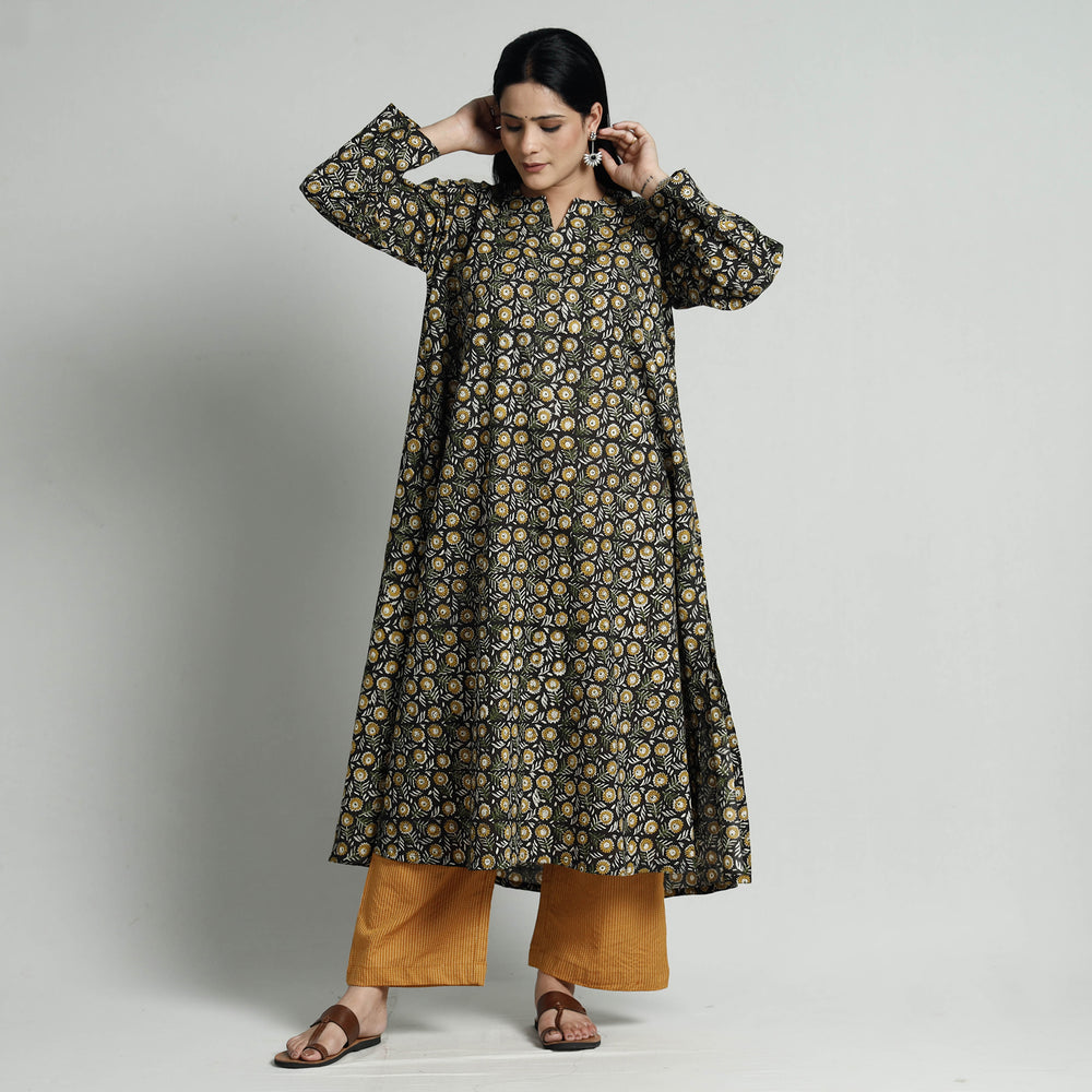 Bagru Block Print Kurta with Palazzo Set