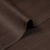 Brown - Handloom Tussar Silk Cotton Fabric from Vidarbha