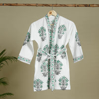 Block Printed Bath Robe