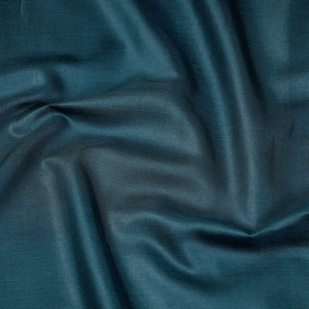 Blue - Handloom Tussar Silk Cotton Fabric from Vidarbha