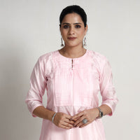 plain silk kurta