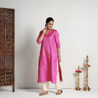 plain silk kurta