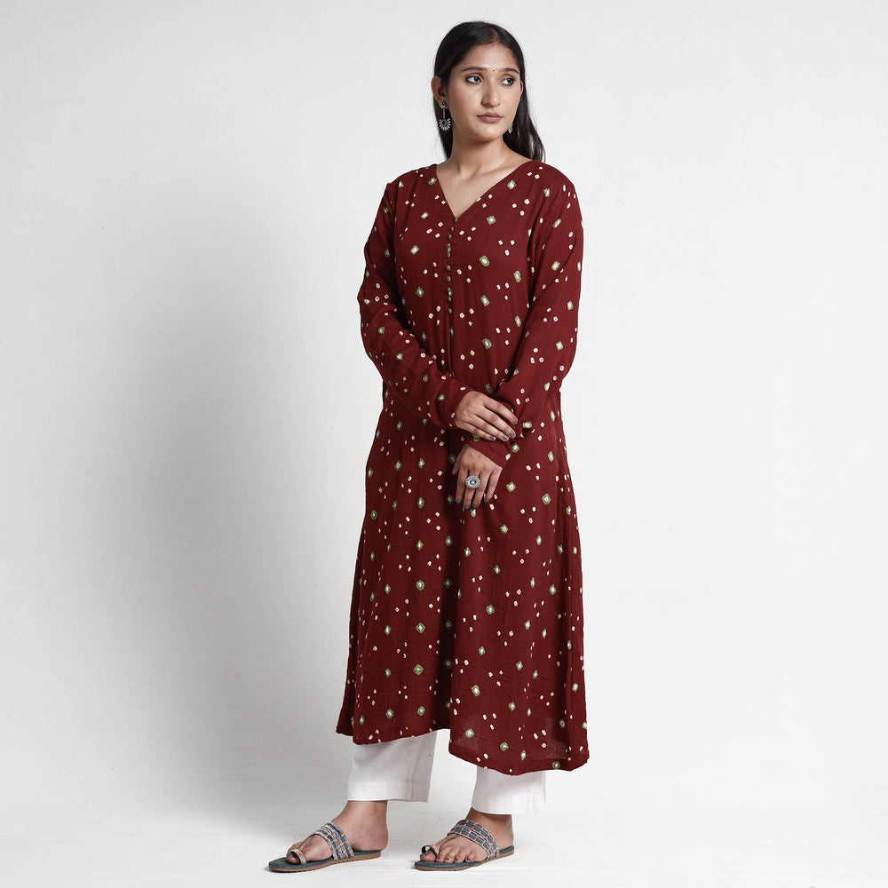 bandhani kurta