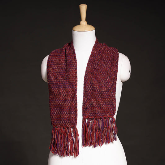Multicolor - Kumaun Hand Knitted Woolen Muffler (66 in)