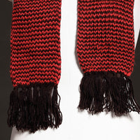 hand knitted woolen muffler