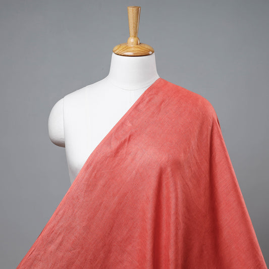 Pastel Red Bhagalpuri Handloom Pure Linen Fabric
