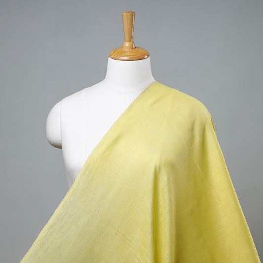 Light Yellow Bhagalpuri Handloom Pure Linen Fabric