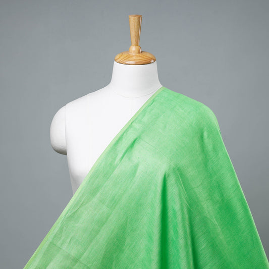 Green Bhagalpuri Handloom Pure Linen Fabric