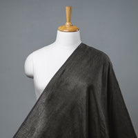 Black Bhagalpuri Handloom Pure Linen Fabric