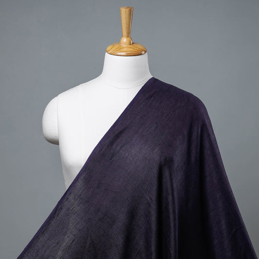 Dark Purple Bhagalpuri Handloom Pure Linen Fabric
