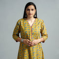  Kalamkari Printed Cotton Flared Kurta For Women