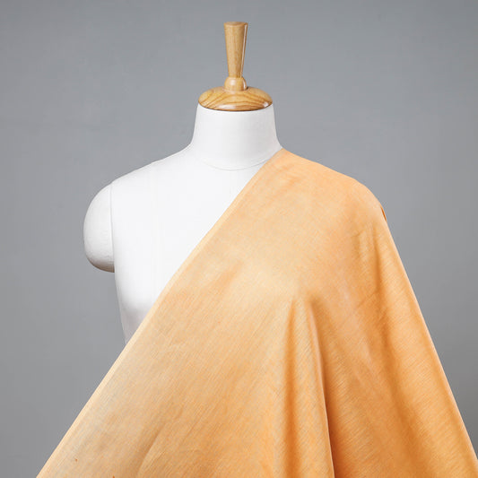Light Orange Bhagalpuri Handloom Pure Linen Fabric