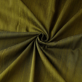 Buy Green Elegant Slub Silk Plain Fabric