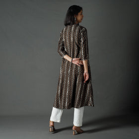 Buy Pipad Block Printed Cotton Long Kurta Online at iTokri.com