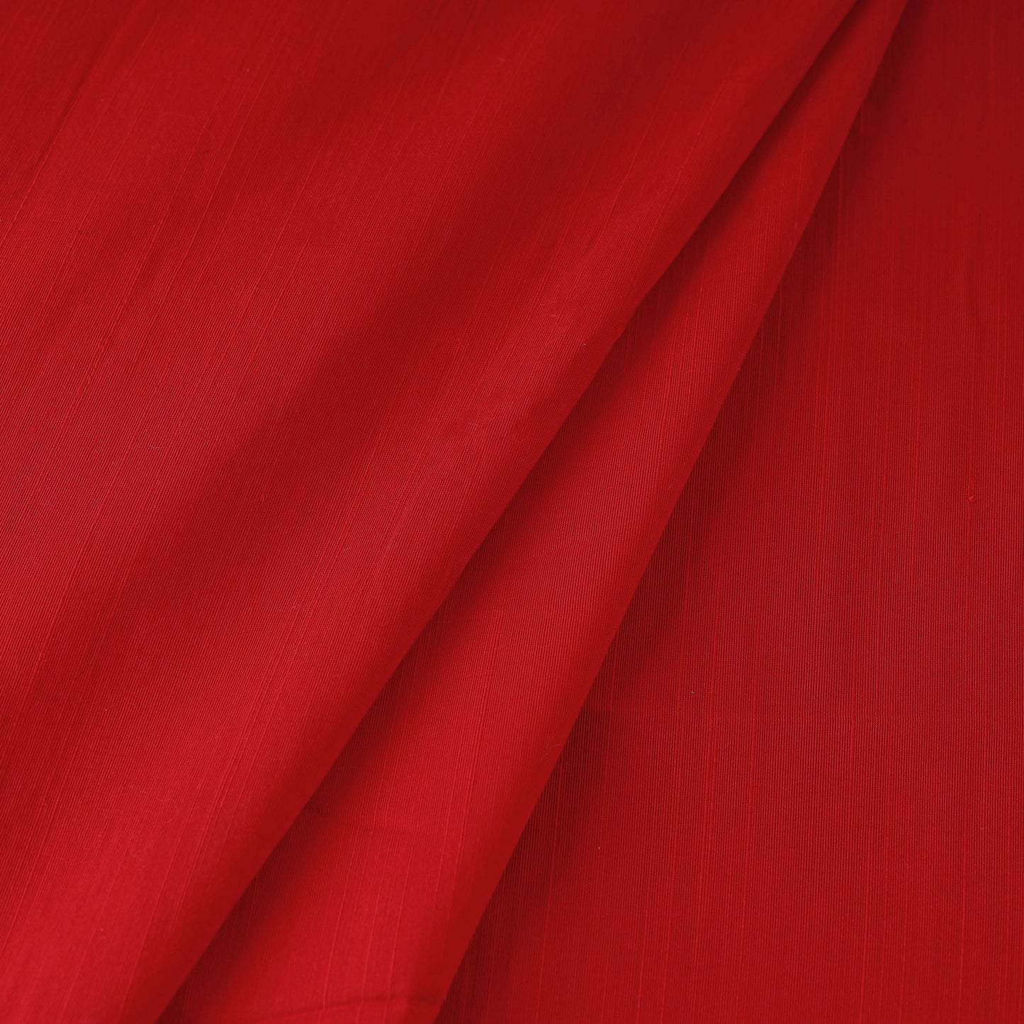 Red - Elegant Slub Silk Plain Fabric