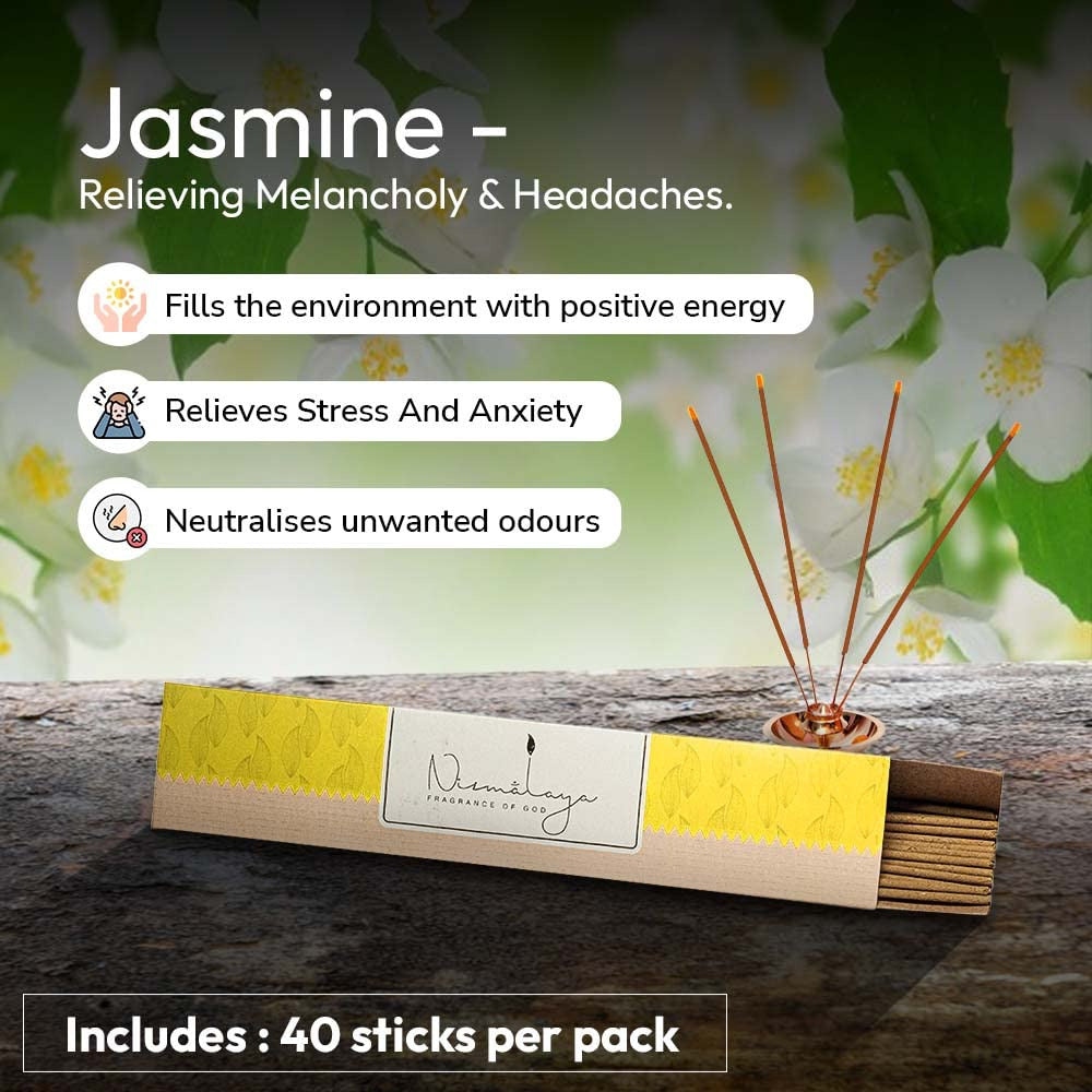 Nirmalaya Jasmine Incense Sticks Agarbatti- 40 Sticks