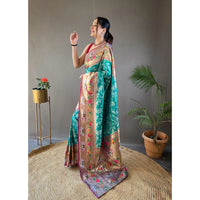 Green - Godavari Rama Silk Handwork Saree