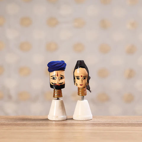 Rajasthani couple bobble head