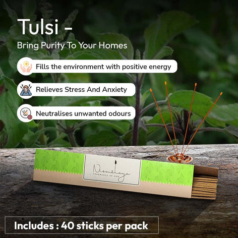 Nirmalaya Tulsi Incense Sticks Agarbatti- 40 Sticks