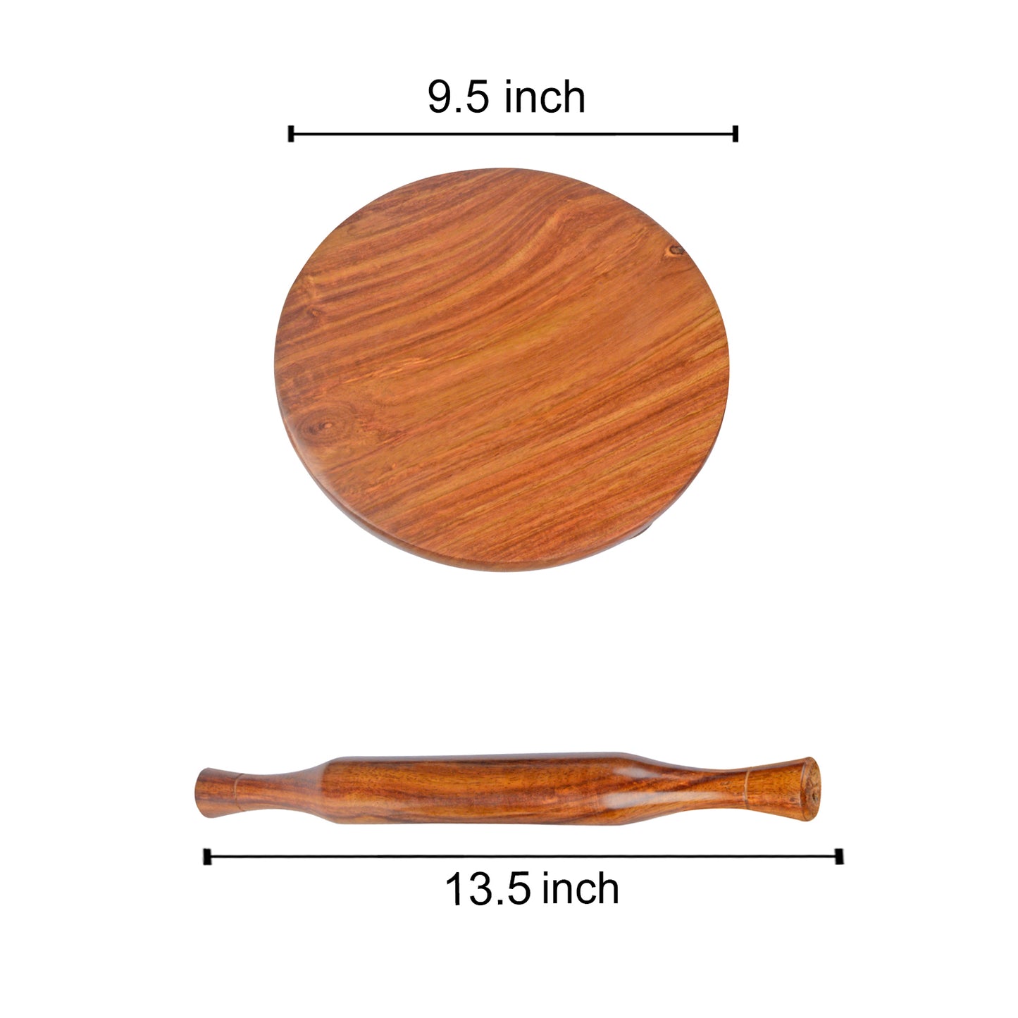 Seasoned Premium Sheesham Wood Chakla Belan