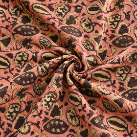 Pomegranate Peel Hand Block Print Cotton Fabric 09