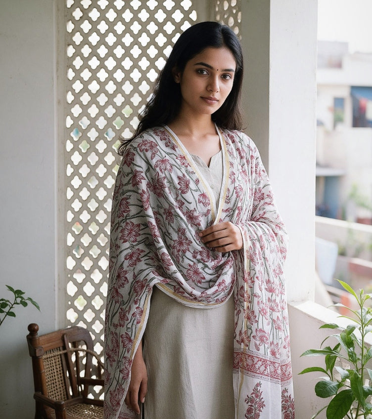 Sanganeri Print Dupattas