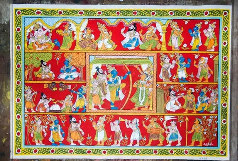 The pictorial narratives of cheriyal paintings