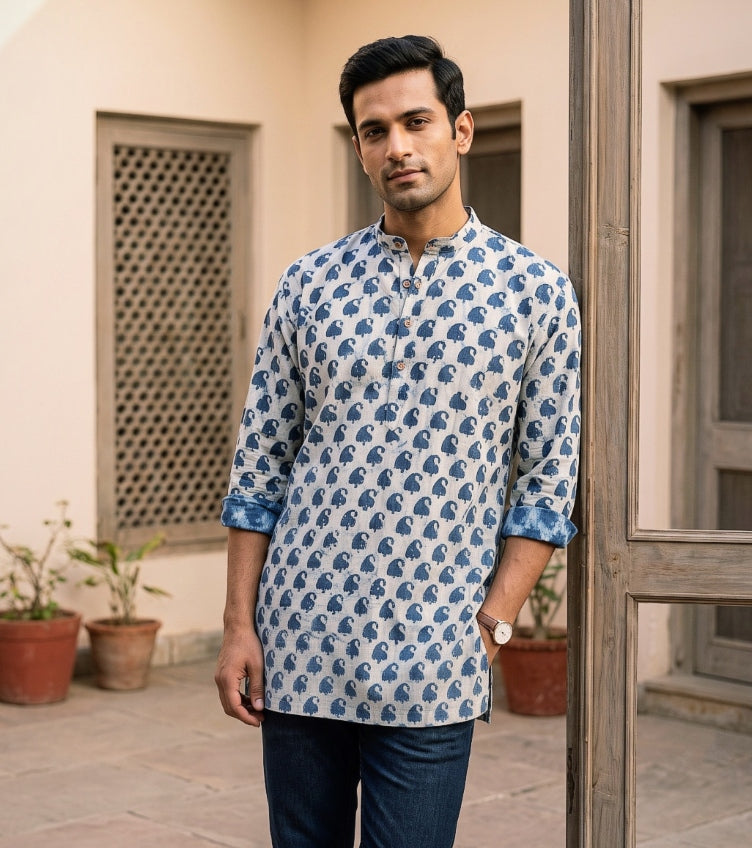 Bagru Short Kurtas
