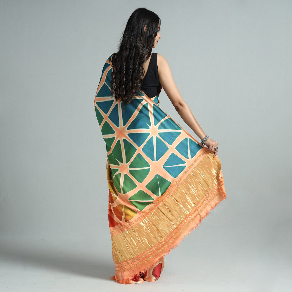 Shibori Modal Silk Saree