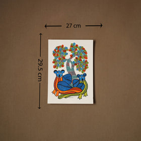 Multicolor - original folk art gond painting by choti tekam