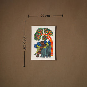 Multicolor - original folk art gond painting by choti tekam