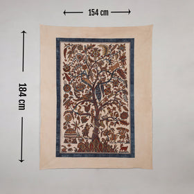 Kalamkari Art Wall Hanging with Tree of life Motif by Pitchuka Srinivas (72 x 60 in) 09