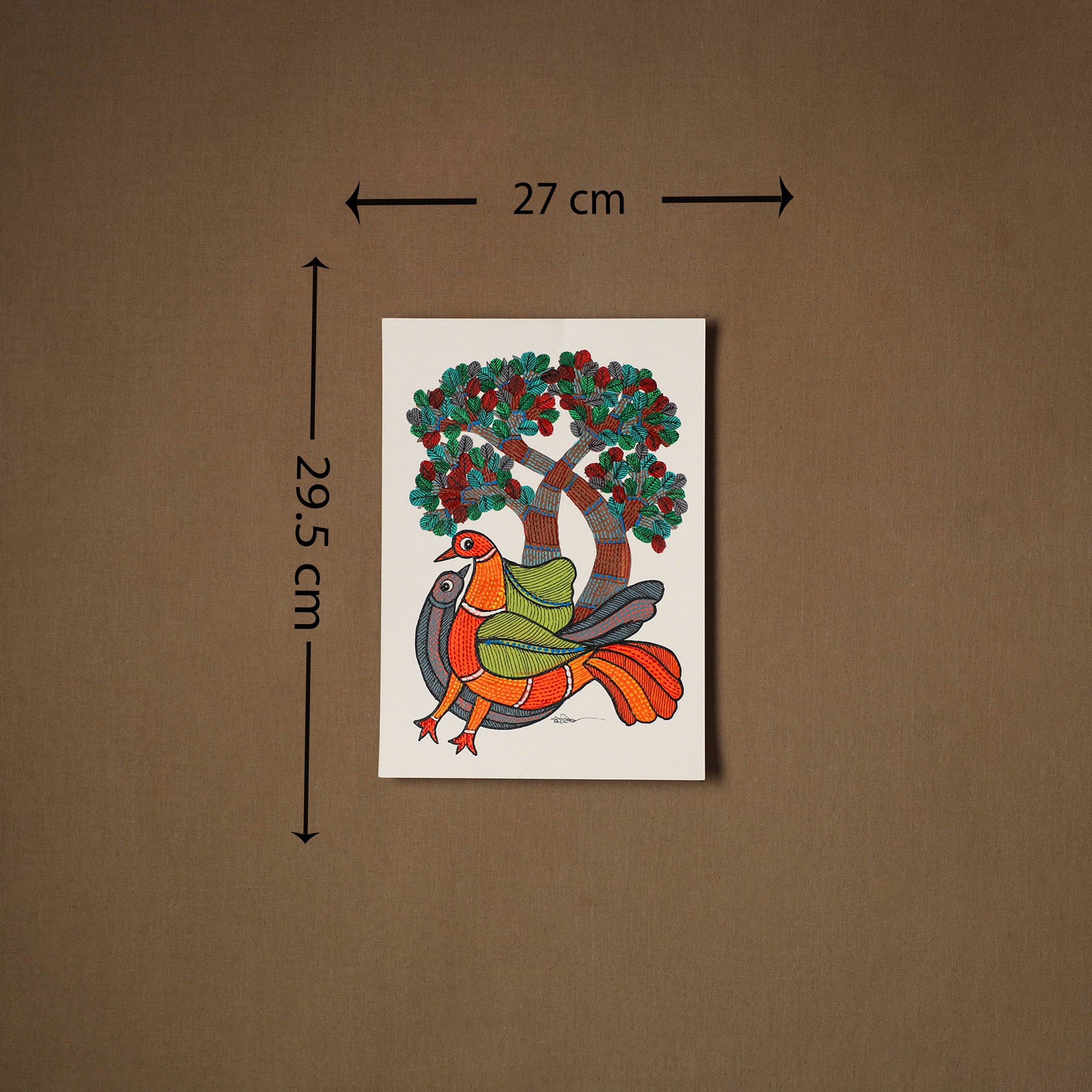 Multicolor - original folk art gond painting by choti tekam