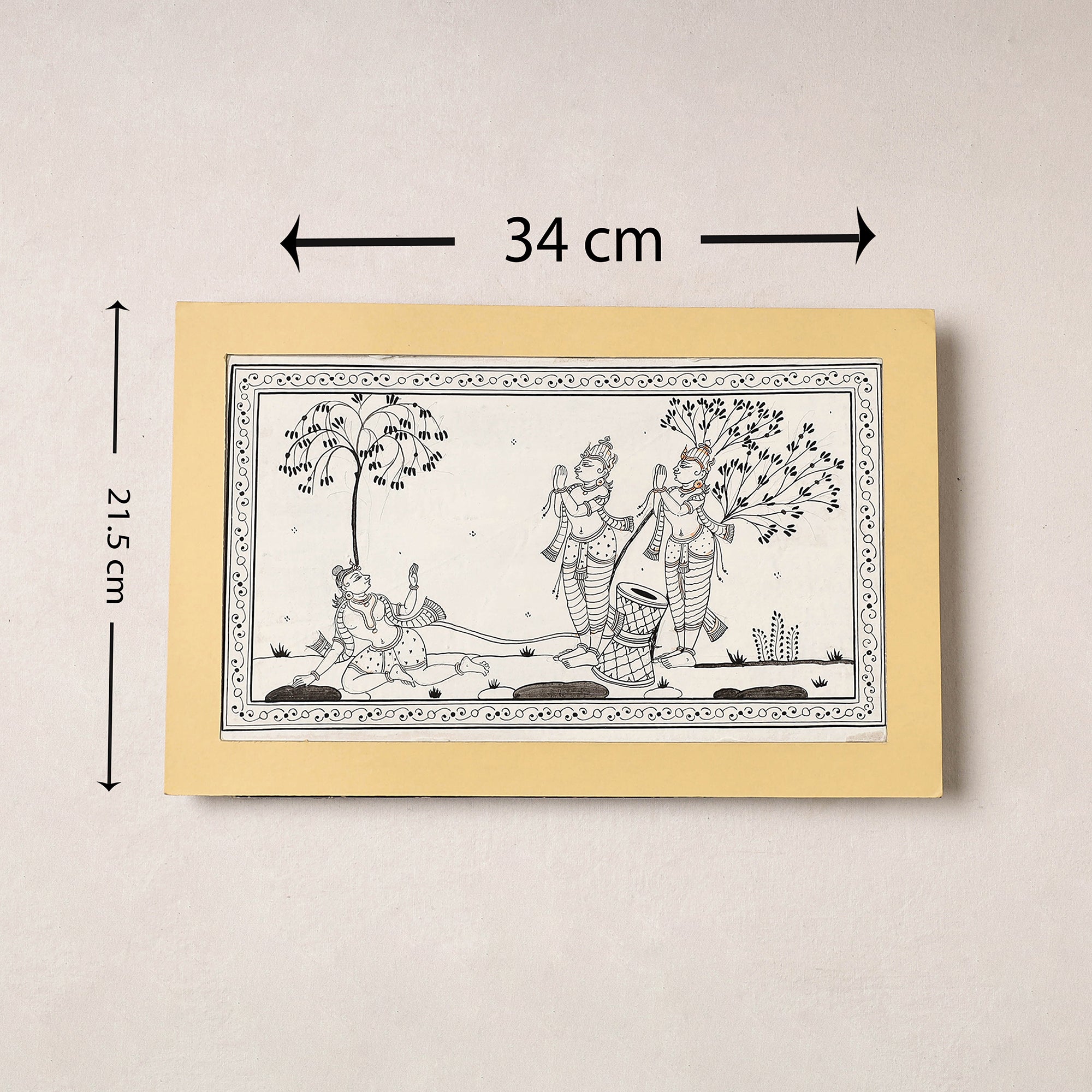  Patachitra Painting on Handmade Paper 