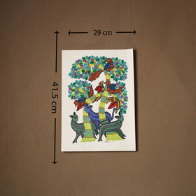 Multicolor - original folk art gond painting by choti tekam