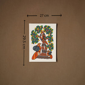 Multicolor - original folk art gond painting by choti tekam