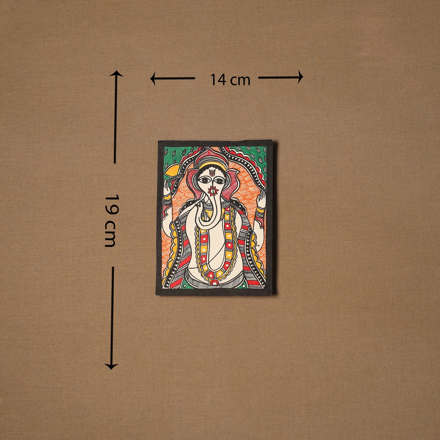 Traditional handpainted madhubani painting by hira devi (7