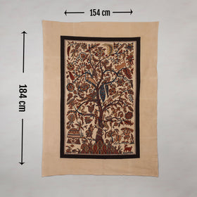 Kalamkari art wall hanging with tree of life motif by pitchuka srinivas (72 x 60 in)