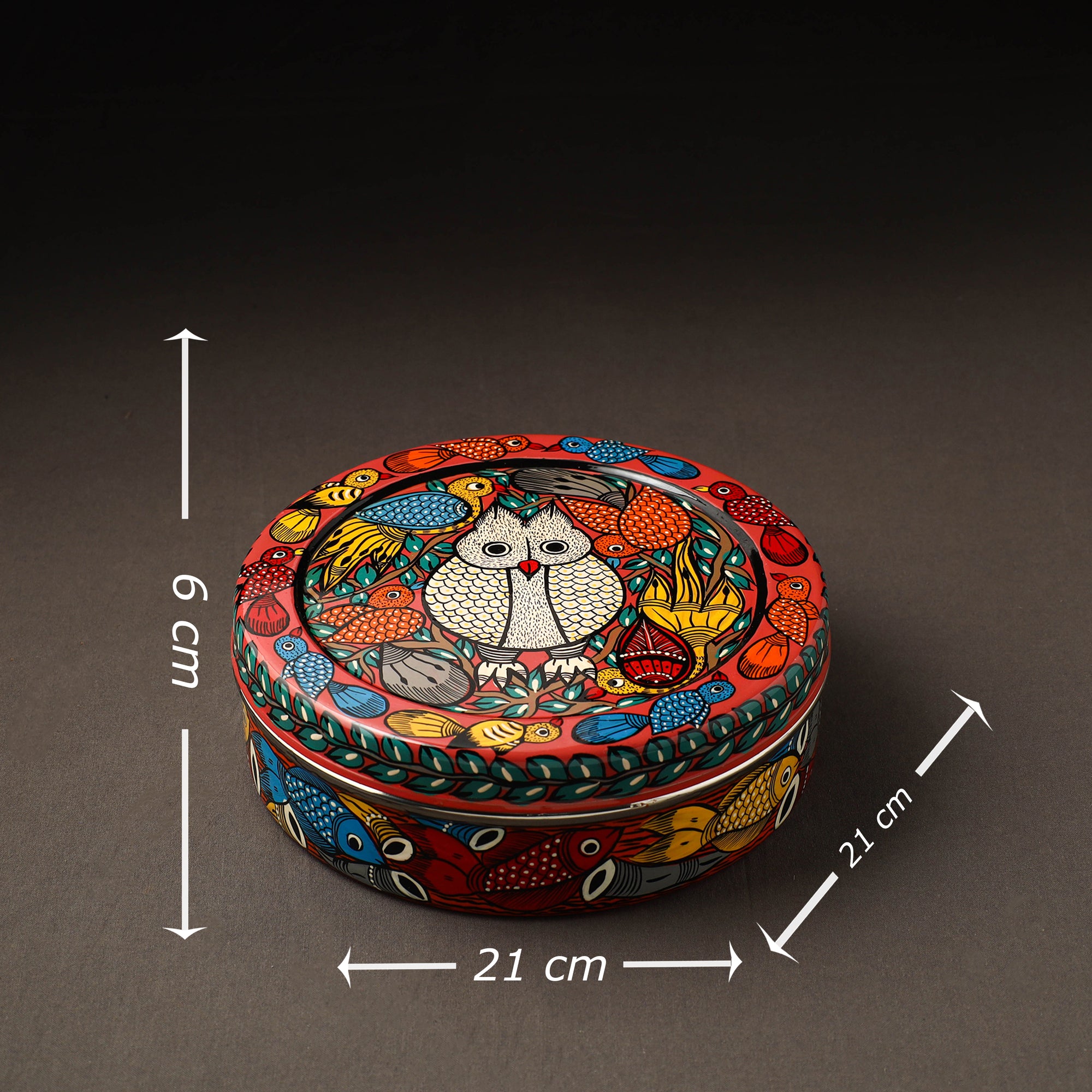  Bengal Patua Handpainted Stainless Steel Casserole