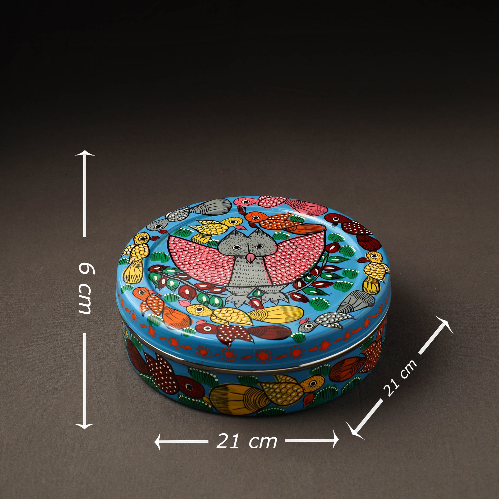  Bengal Patua Handpainted Stainless Steel Casserole