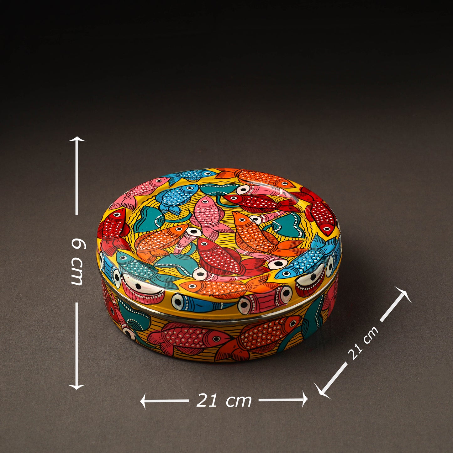  Bengal Patua Handpainted Stainless Steel Casserole