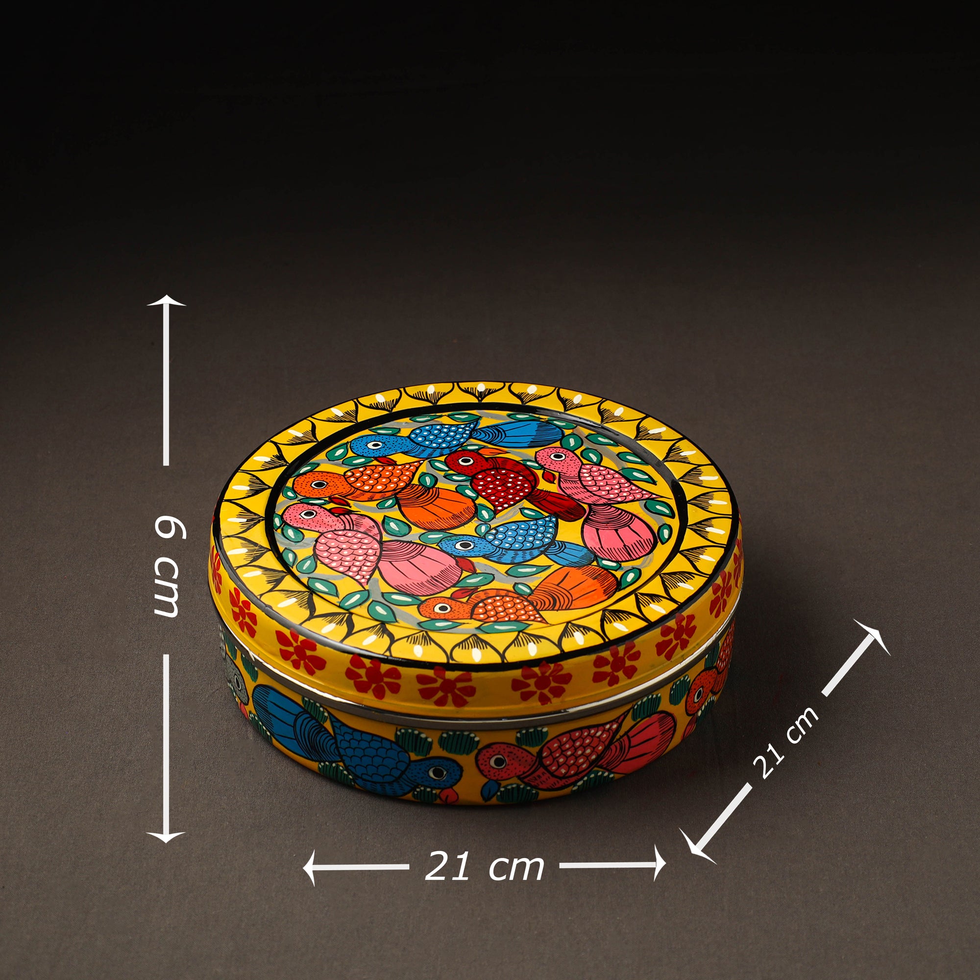  Bengal Patua Handpainted Stainless Steel Casserole